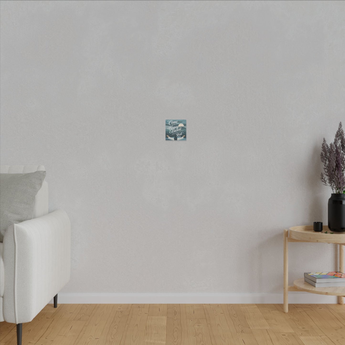I Will Give You Rest Matte Canvas, Stretched, 0.75"