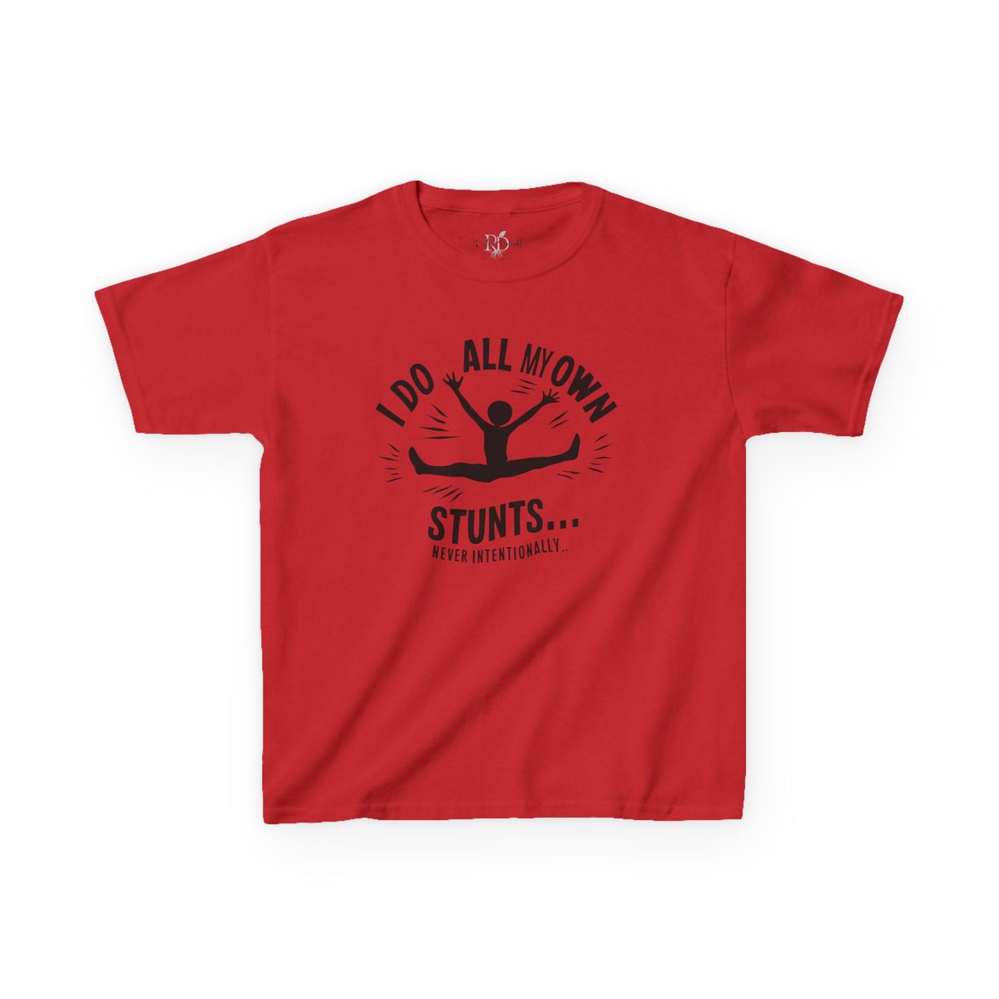 Kids Tee — "I Do All My Own Stunts... Occasionally" Funny Kid T-Shirt