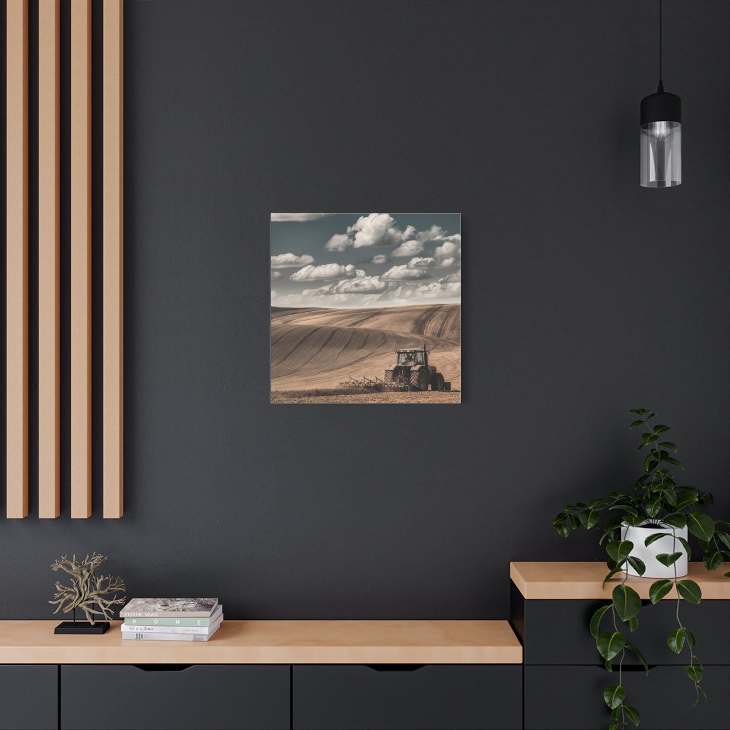 Rustic Farm Landscape Canvas Art