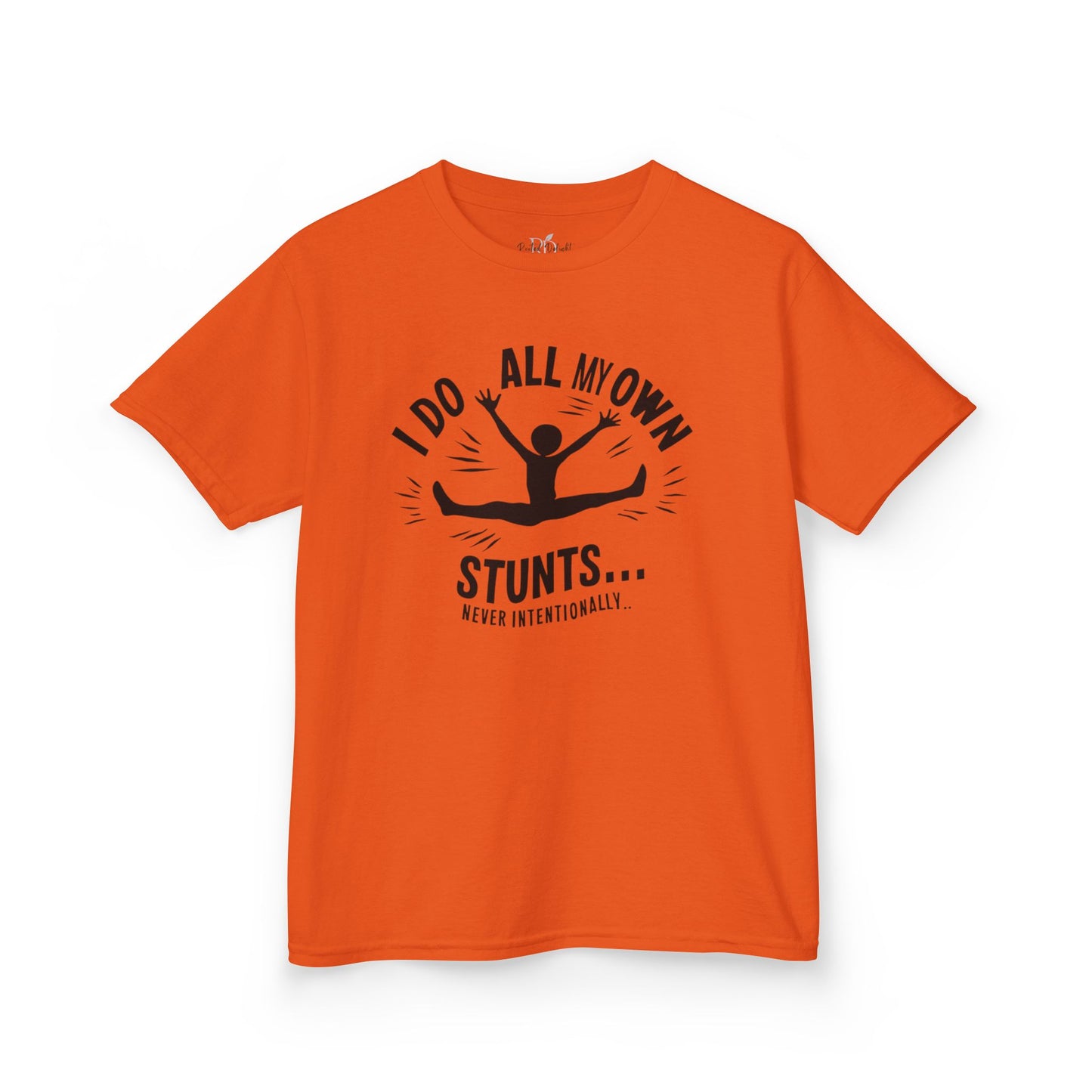Kids Tee — "I Do All My Own Stunts... Occasionally" Funny Kid T-Shirt