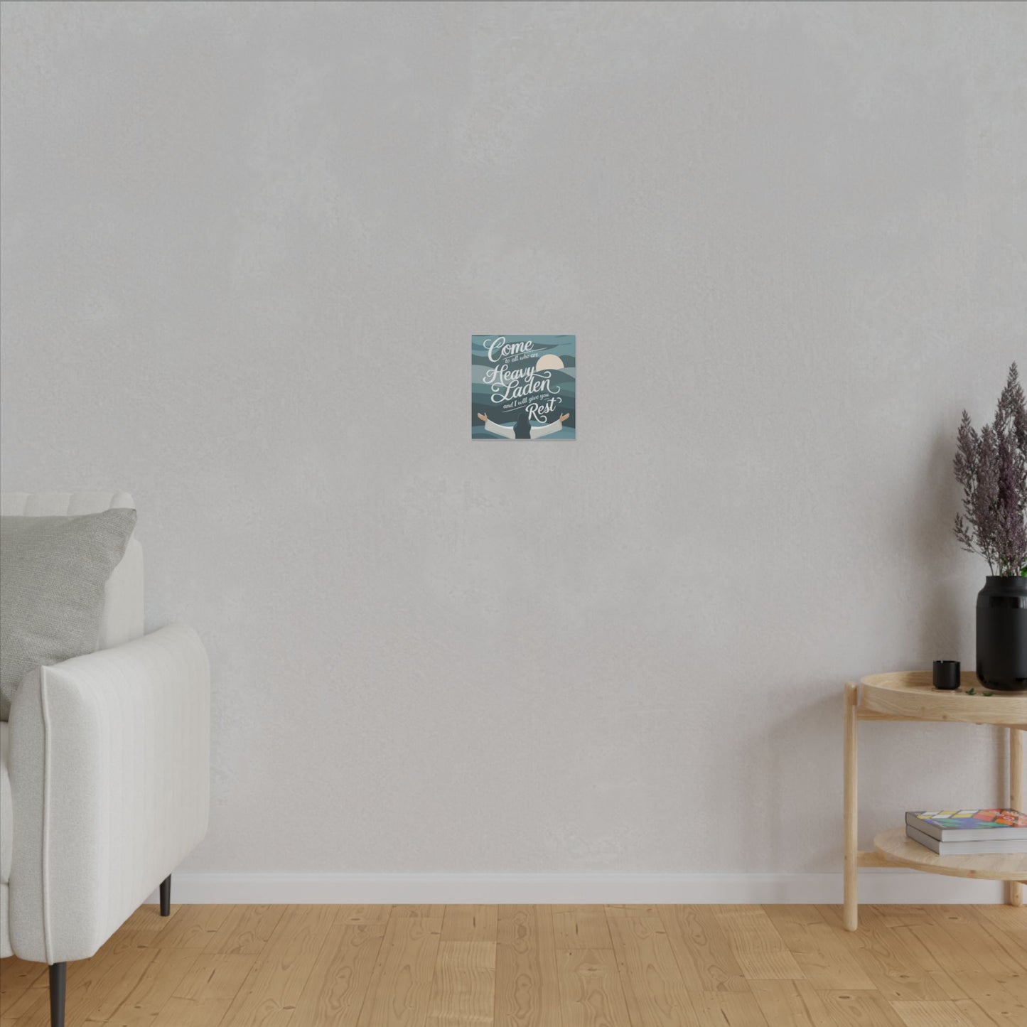 I Will Give You Rest Matte Canvas, Stretched, 0.75"