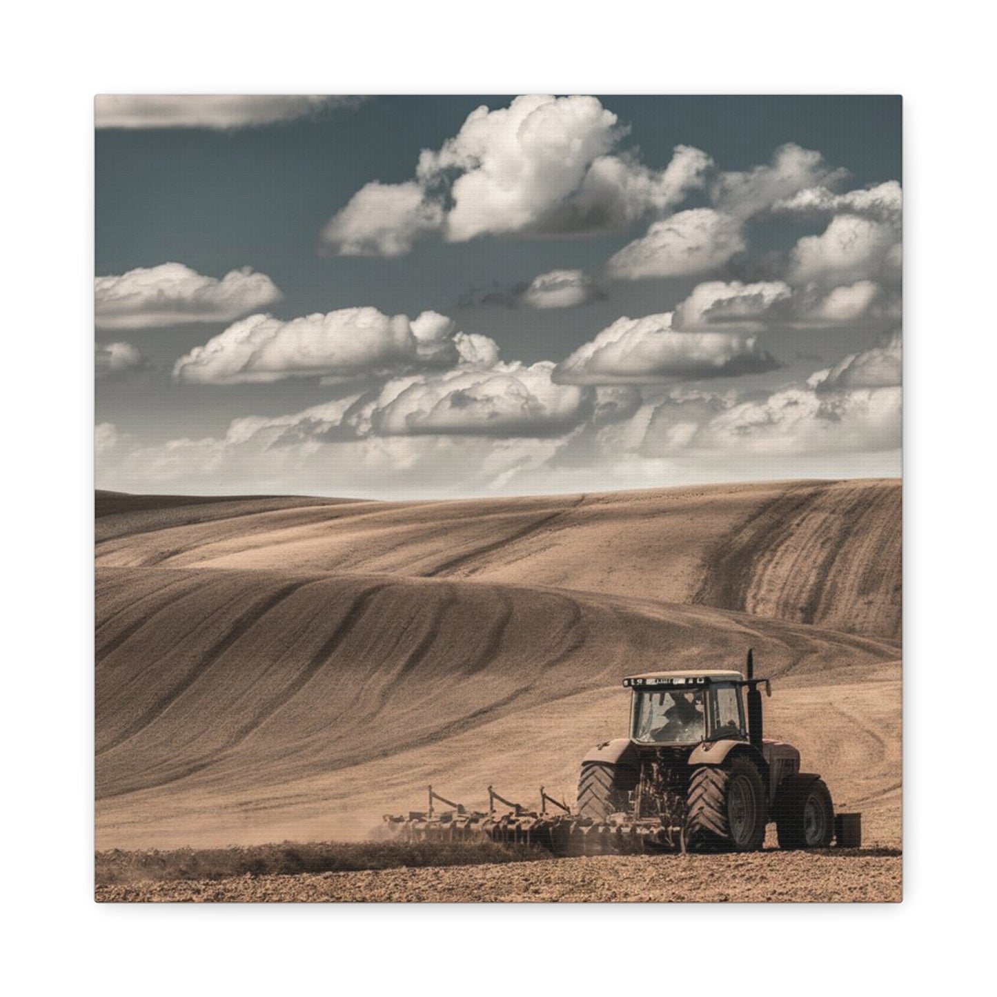 Rustic Farm Landscape Canvas Art