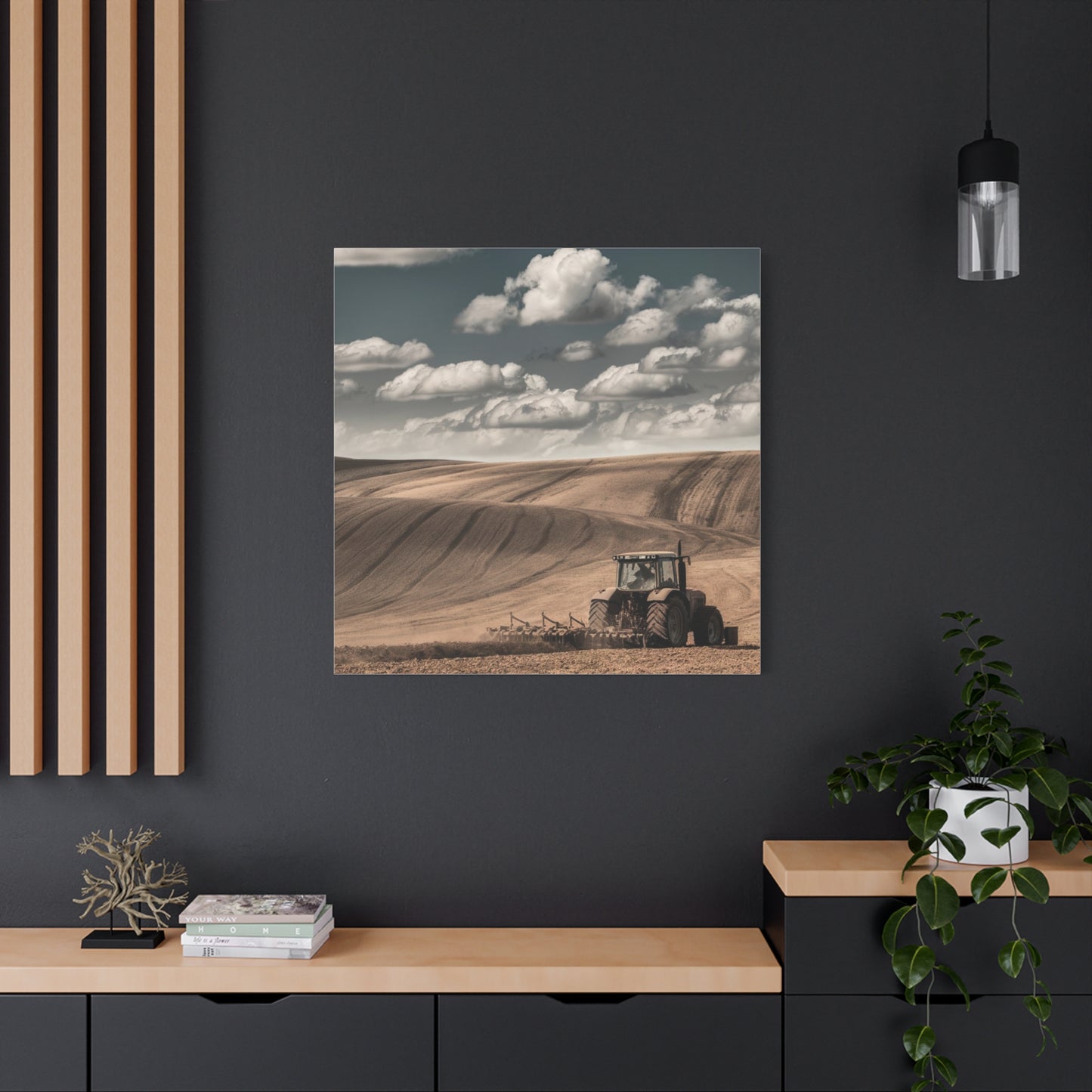 Rustic Farm Landscape Canvas Art
