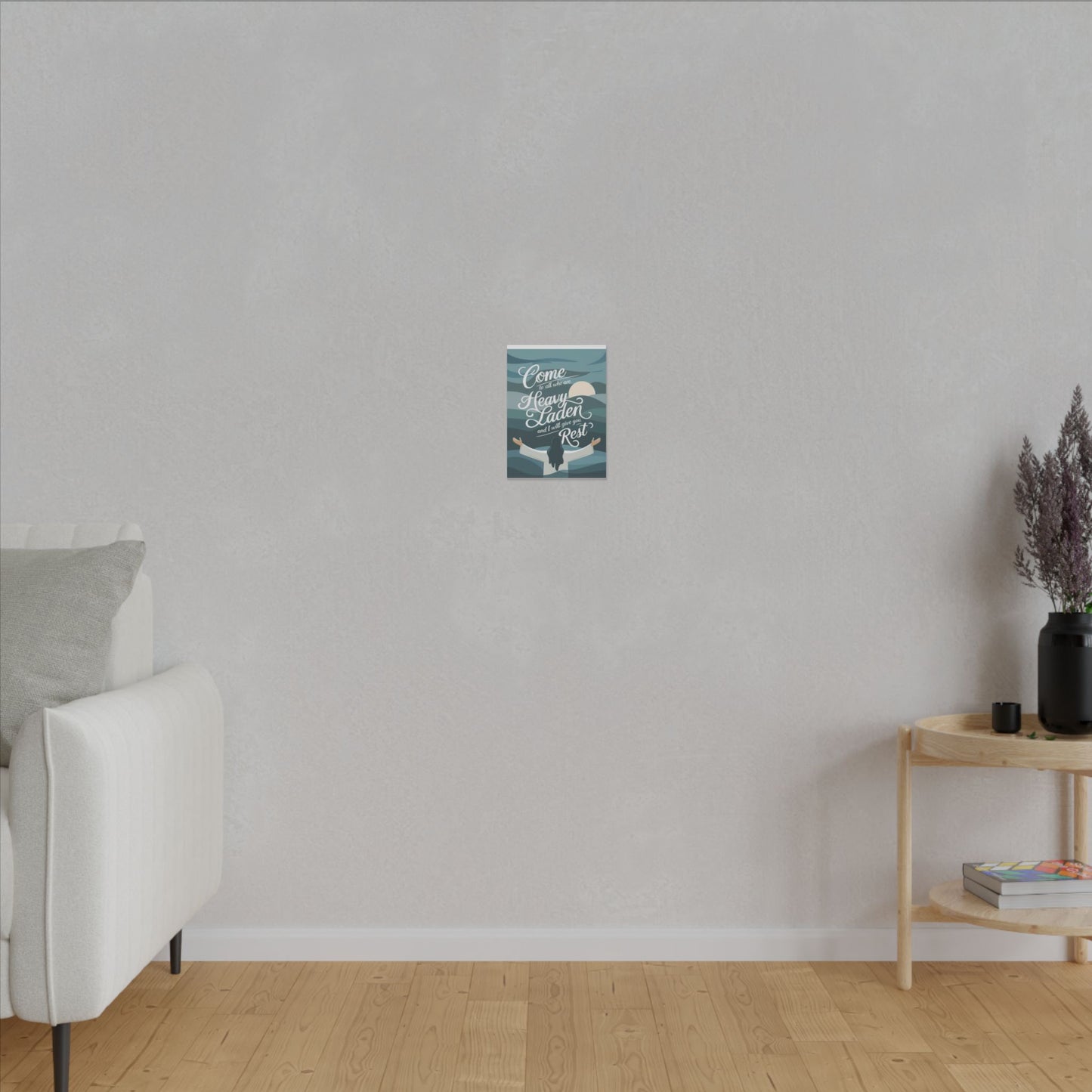 I Will Give You Rest Matte Canvas, Stretched, 0.75"