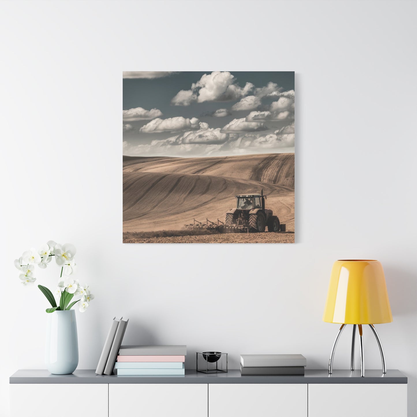 Rustic Farm Landscape Canvas Art