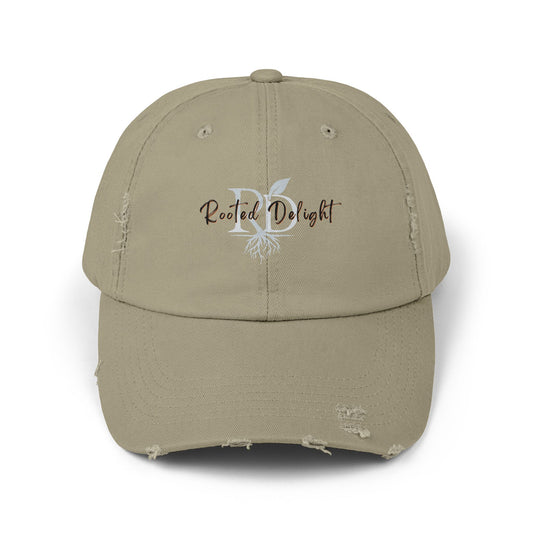 Distressed Logo Cap — Retro Rooted Delight Baseball Hat