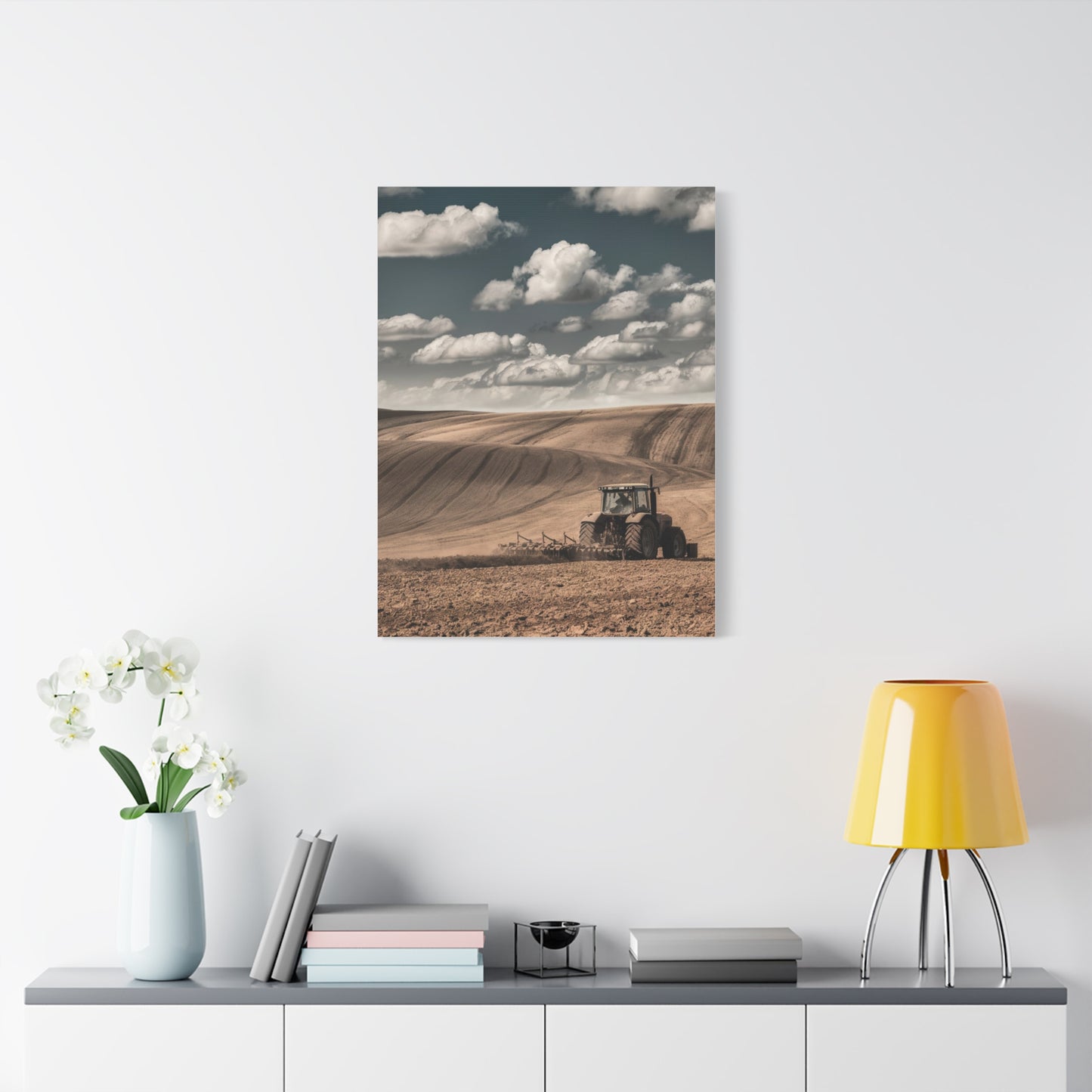 Rustic Farm Landscape Canvas Art
