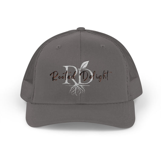 Rustic Rooted Delight Trucker Cap - 'RD' Vintage Farm Logo Snapback