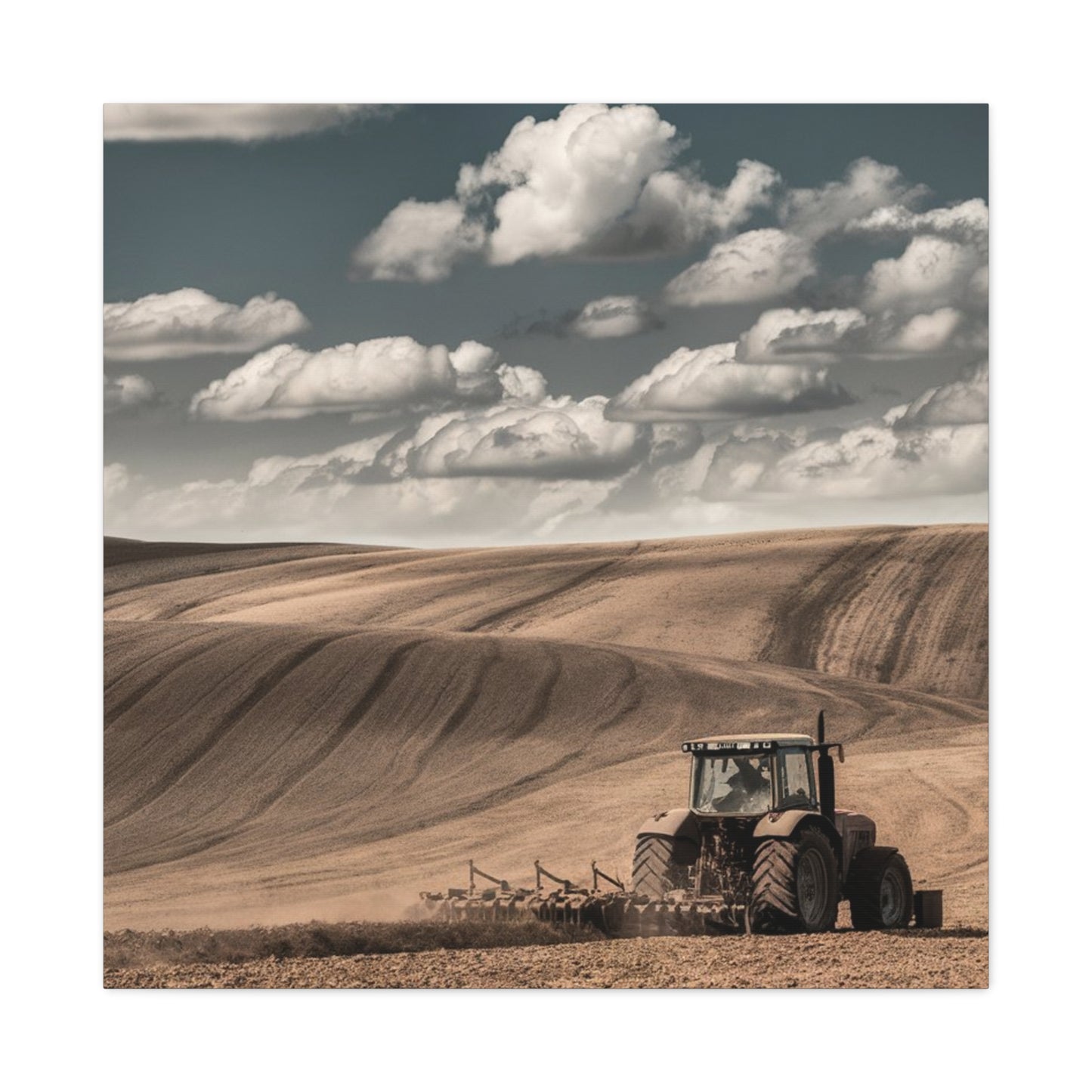 Rustic Farm Landscape Canvas Art