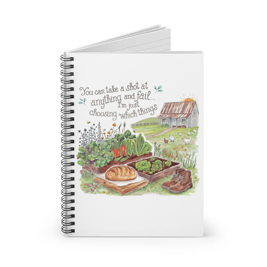 "You Can Take a Shot at Anything and Fail" - Perfect for Nature Lovers & Journal Enthusiasts