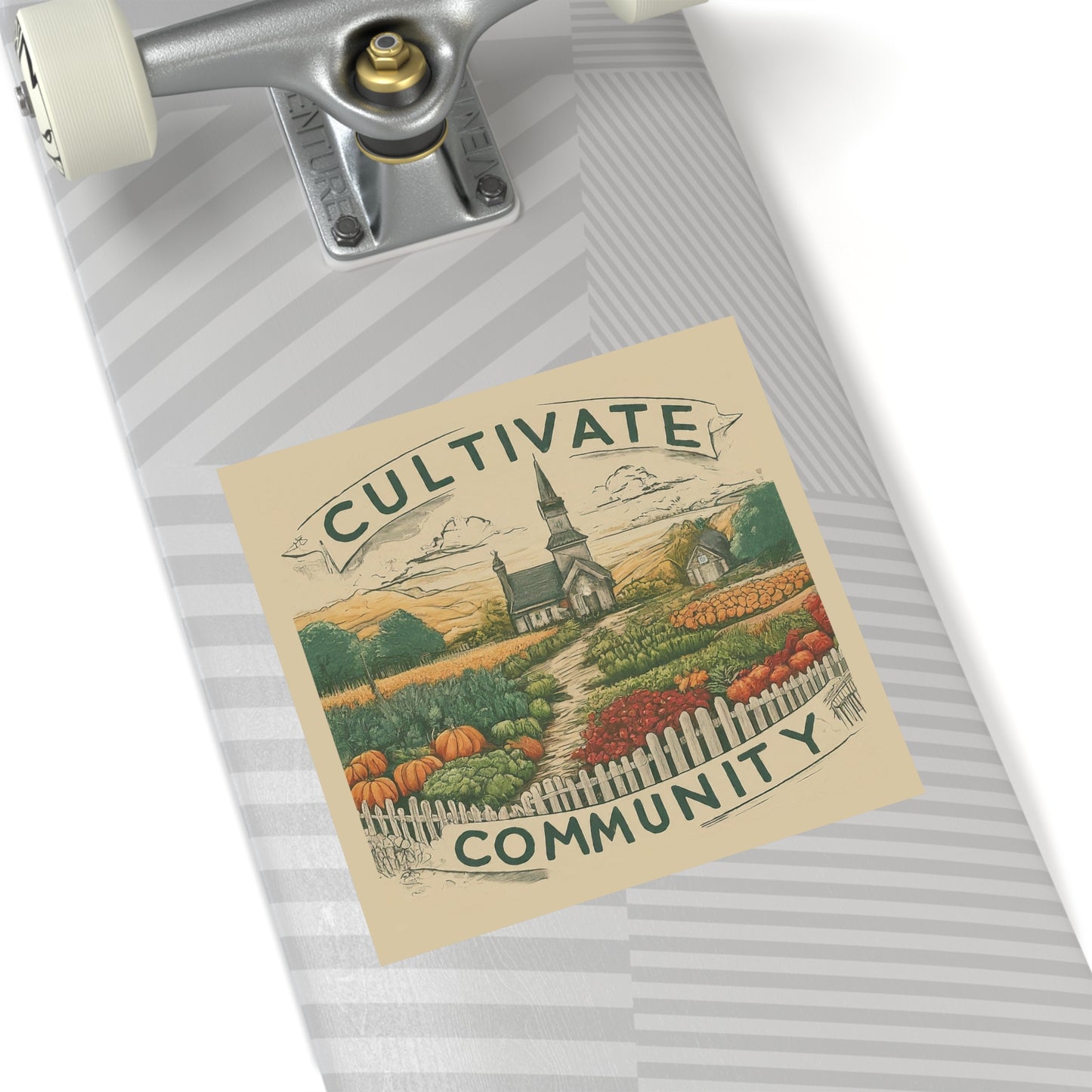 Cultivate Community Square Stickers, Indoor\Outdoor
