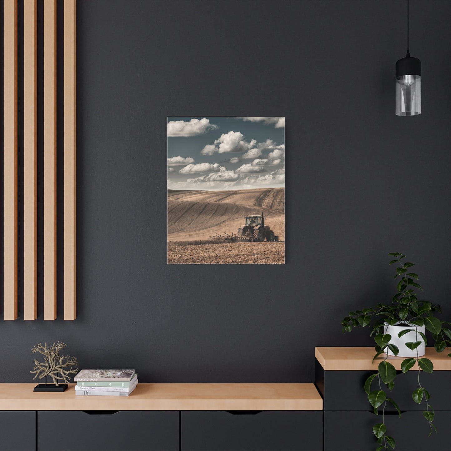 Rustic Farm Landscape Canvas Art