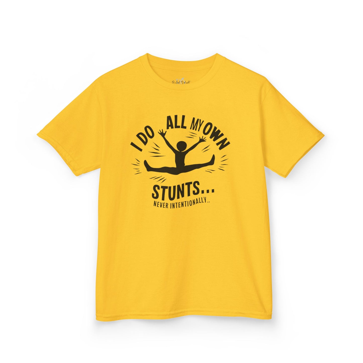 Kids Tee — "I Do All My Own Stunts... Occasionally" Funny Kid T-Shirt