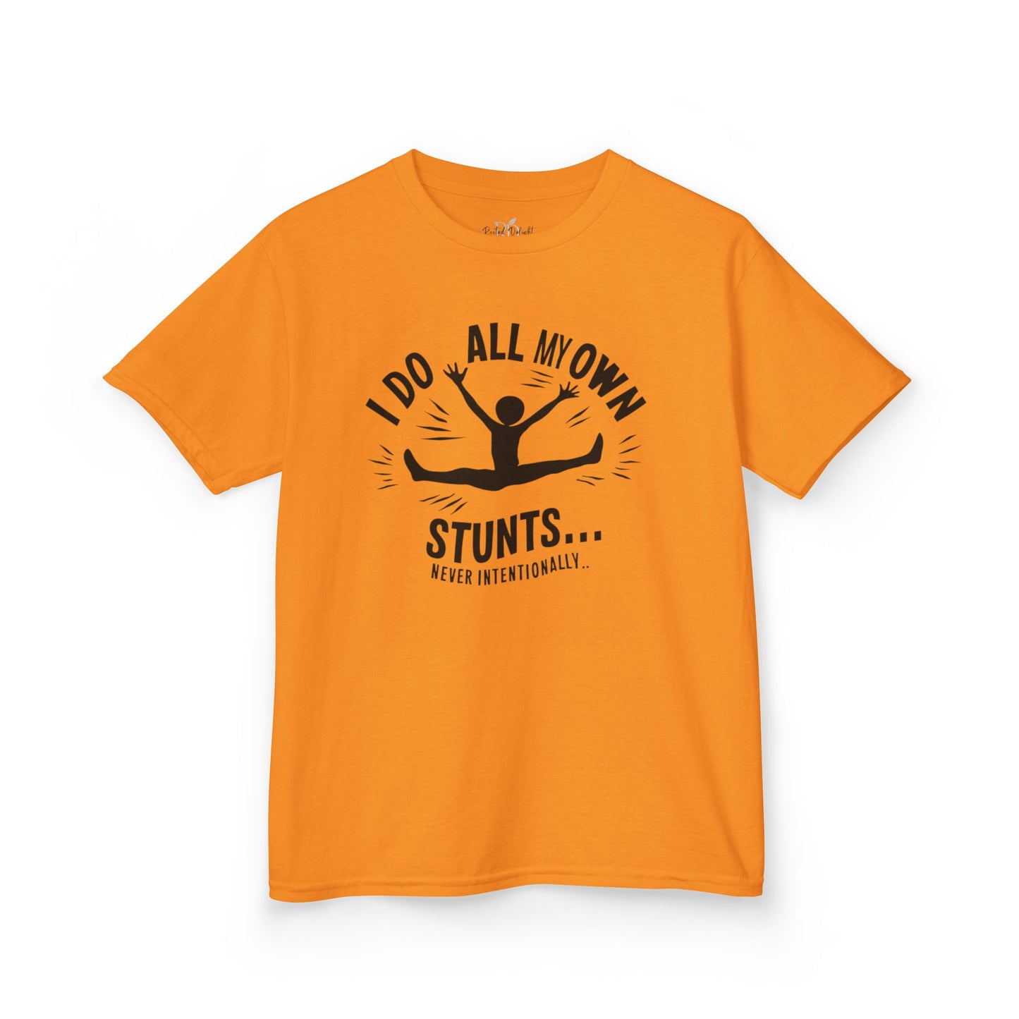 Kids Tee — "I Do All My Own Stunts... Occasionally" Funny Kid T-Shirt