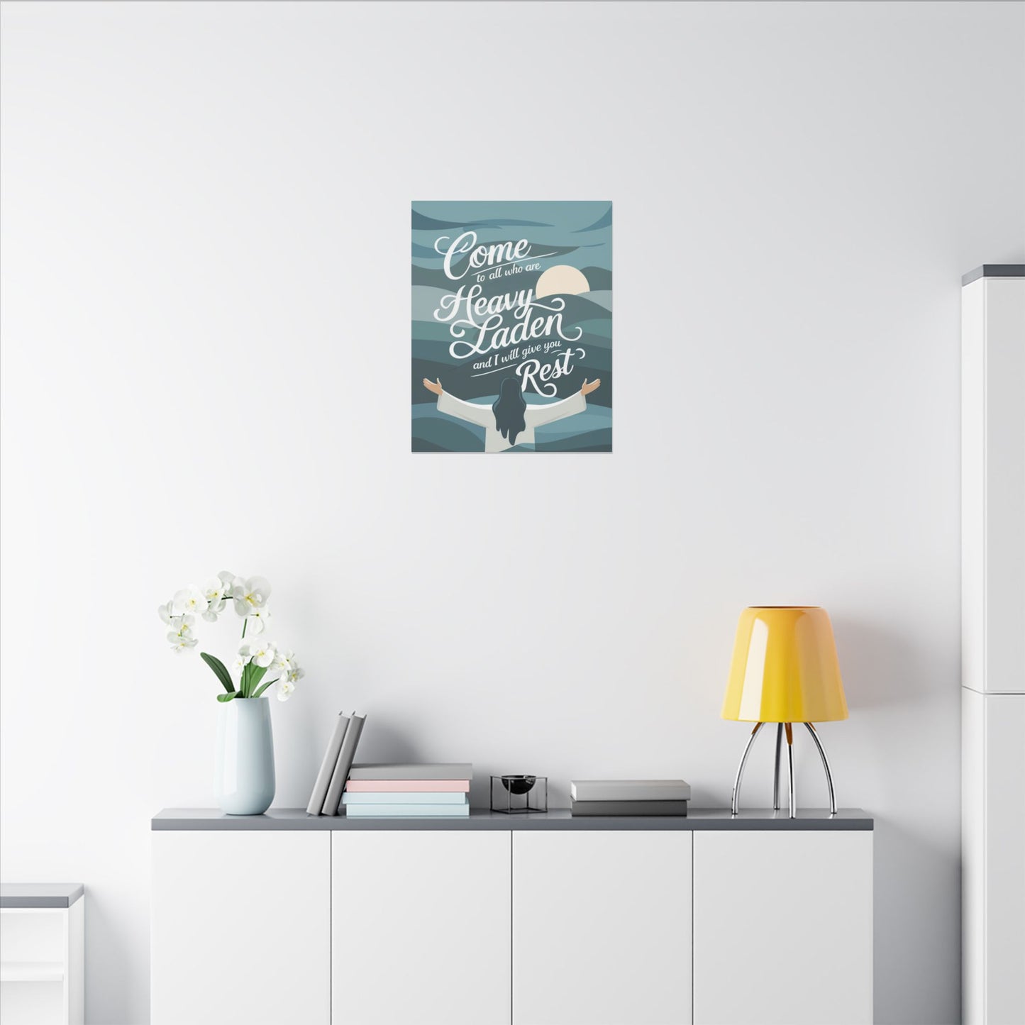 I Will Give You Rest Matte Canvas, Stretched, 0.75"