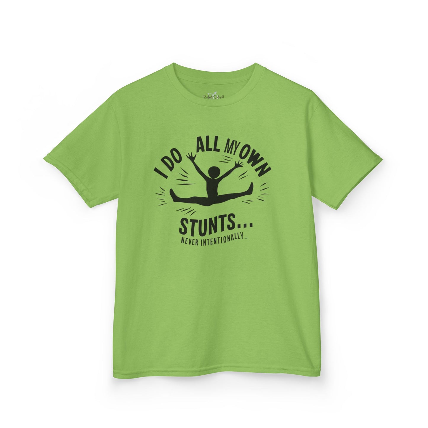 Kids Tee — "I Do All My Own Stunts... Occasionally" Funny Kid T-Shirt