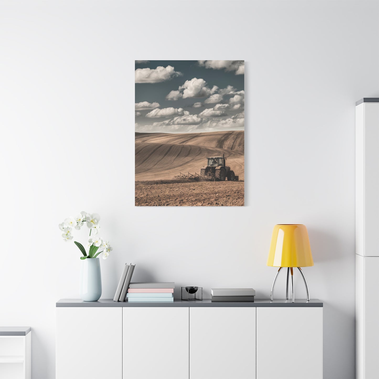 Rustic Farm Landscape Canvas Art
