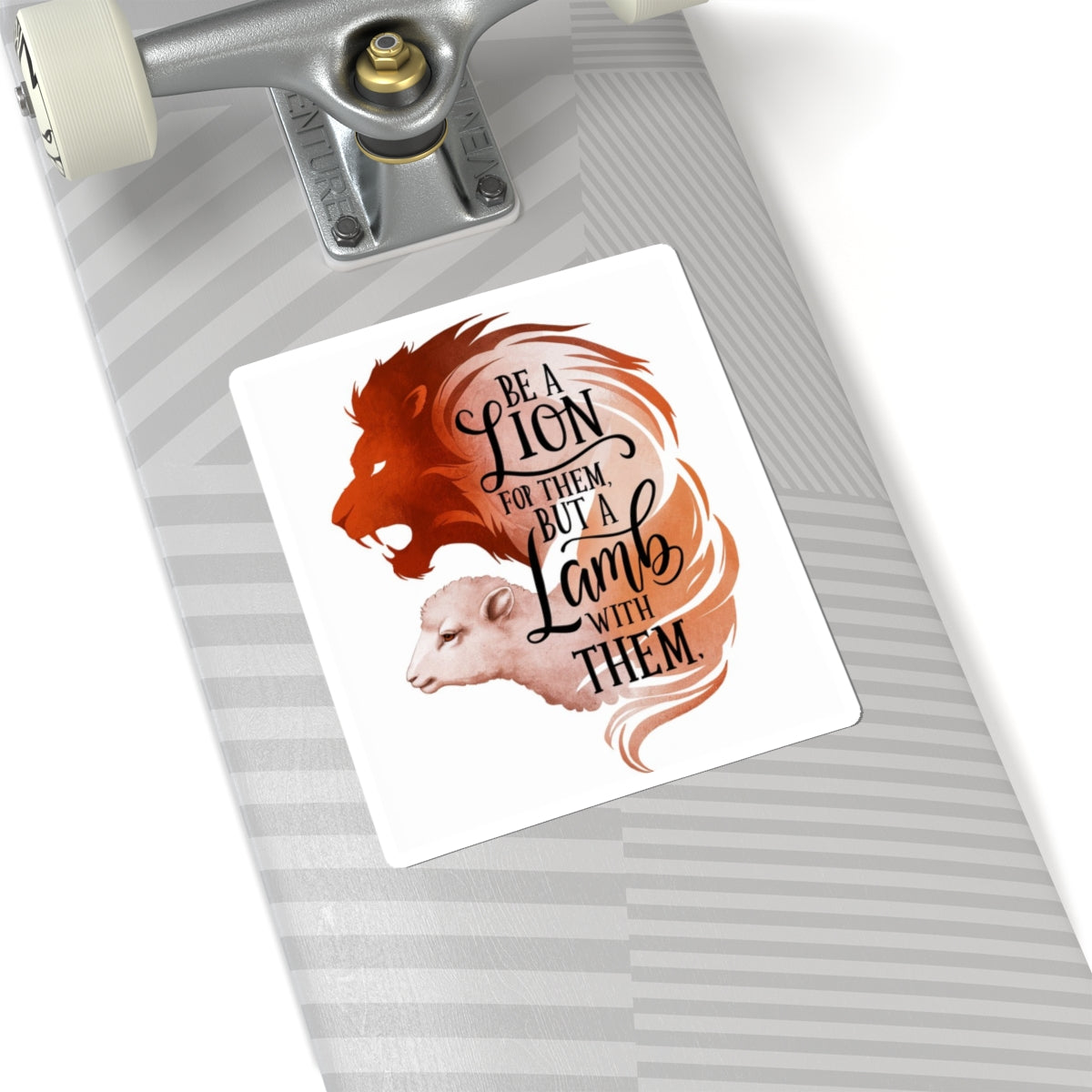 Lion For Them/Lamb With Them Kiss-Cut Stickers
