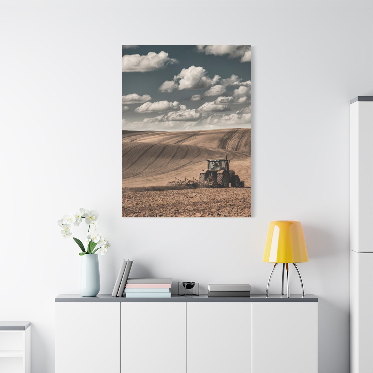 Rustic Farm Landscape Canvas Art