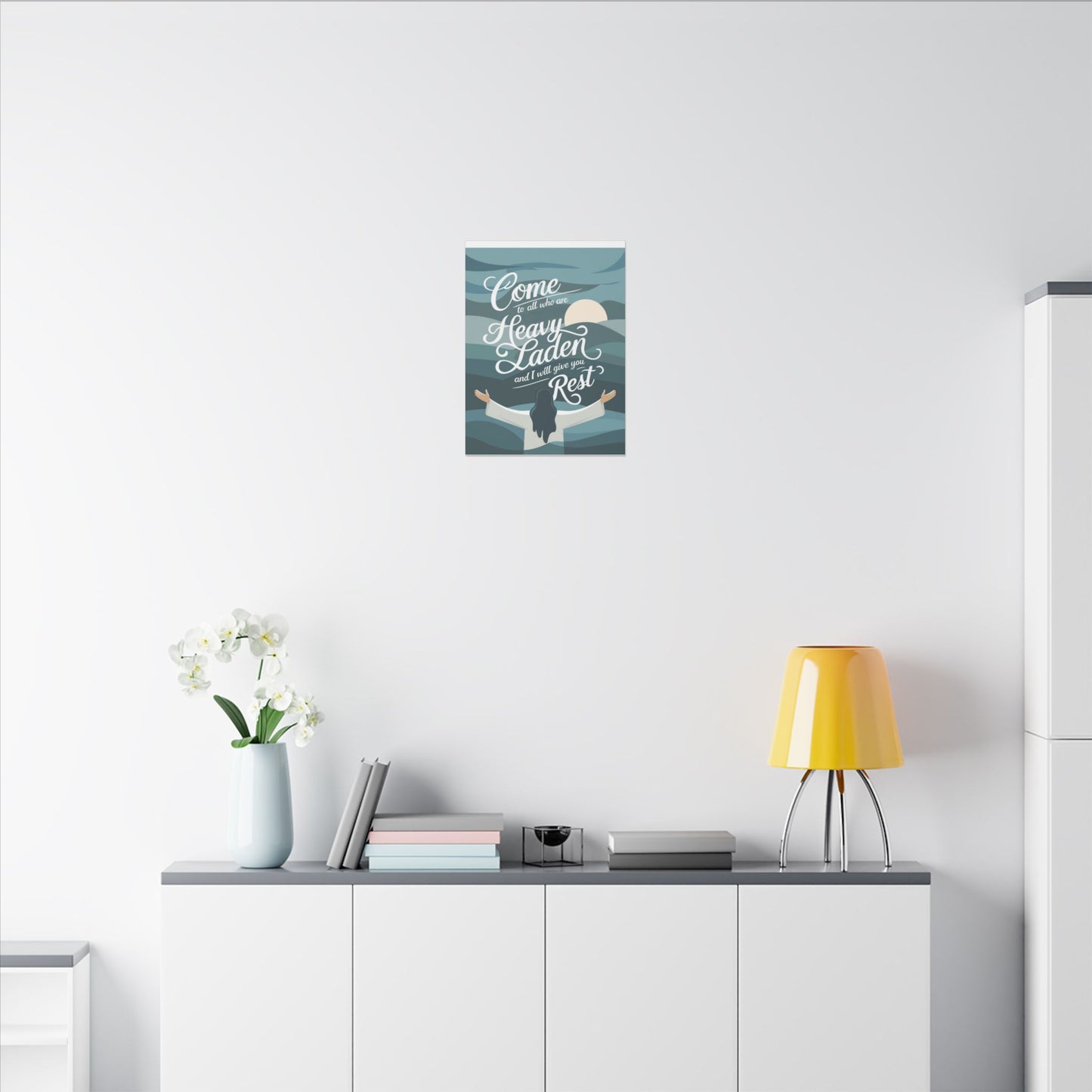 I Will Give You Rest Matte Canvas, Stretched, 0.75"