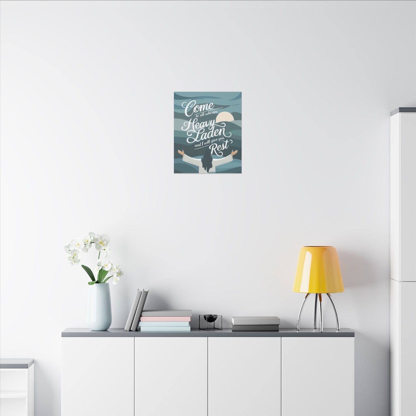 I Will Give You Rest Matte Canvas, Stretched, 0.75"