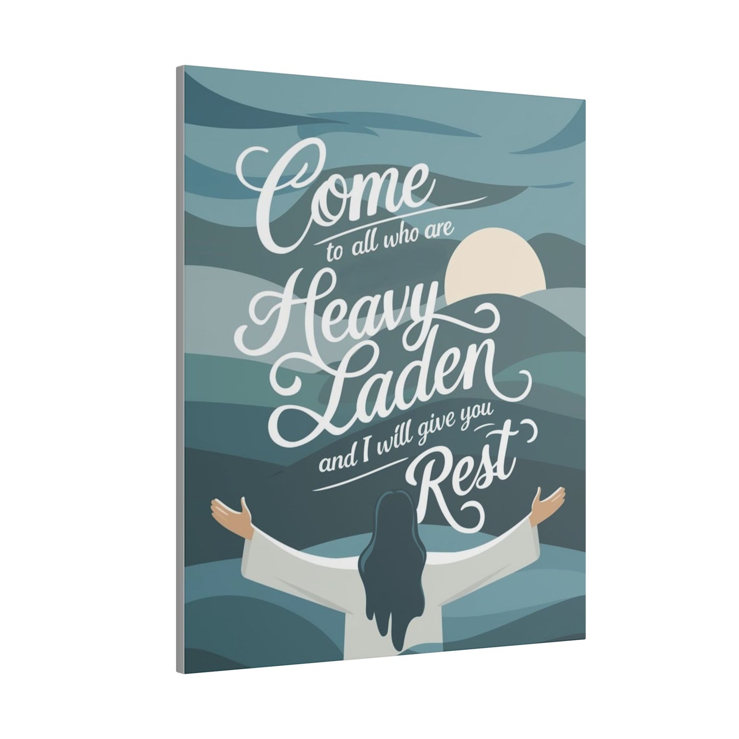 I Will Give You Rest Matte Canvas, Stretched, 0.75"