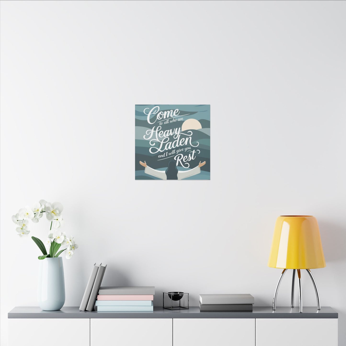 I Will Give You Rest Matte Canvas, Stretched, 0.75"